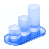 Career Growth Gradient Glass Icon